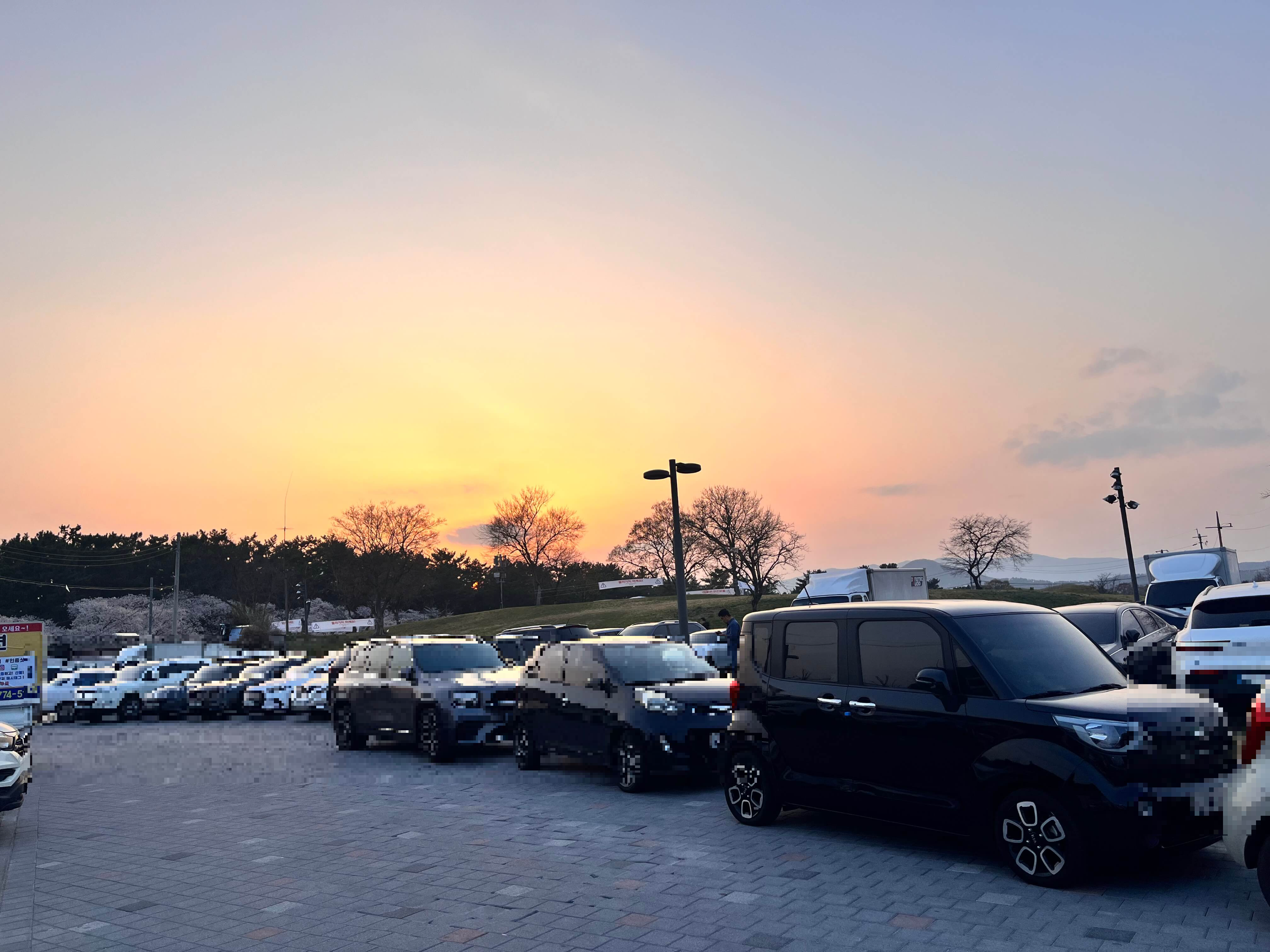 경주 쪽샘지구 임시 공영주차장