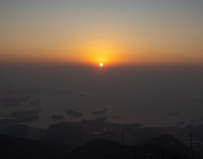 하동 케이블카 일출