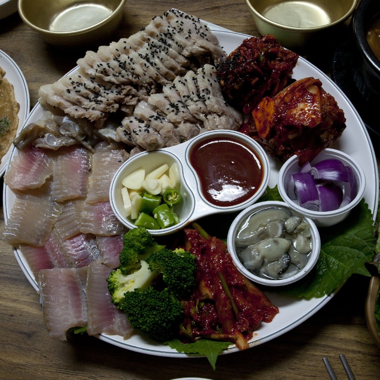 김치홍어수육조합