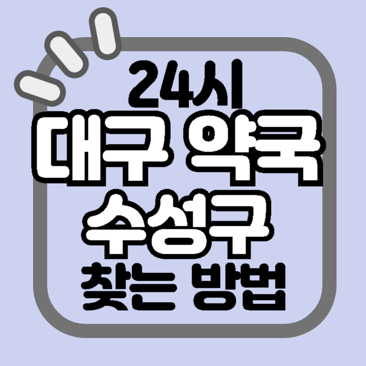 대구 수성구 24시 야간 주말 공휴일 명절 추석 설 약국 병원 동물병원 찾기