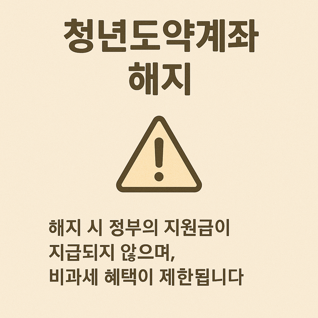 청년도약계좌 해지하면 손해일까?|정부지원금 환수 조건 총정리