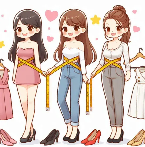 66사이즈 치수 가슴둘레 허리둘레 몇인치-1