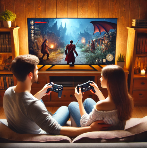 커플 게임 관련 사진