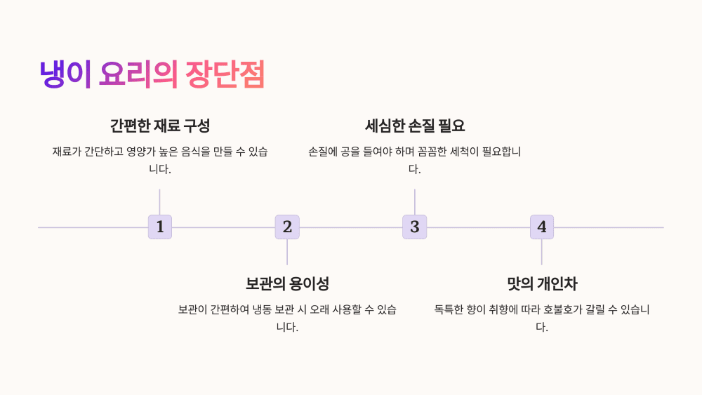 냉이를 사용한 요리: 장점과 단점 비교