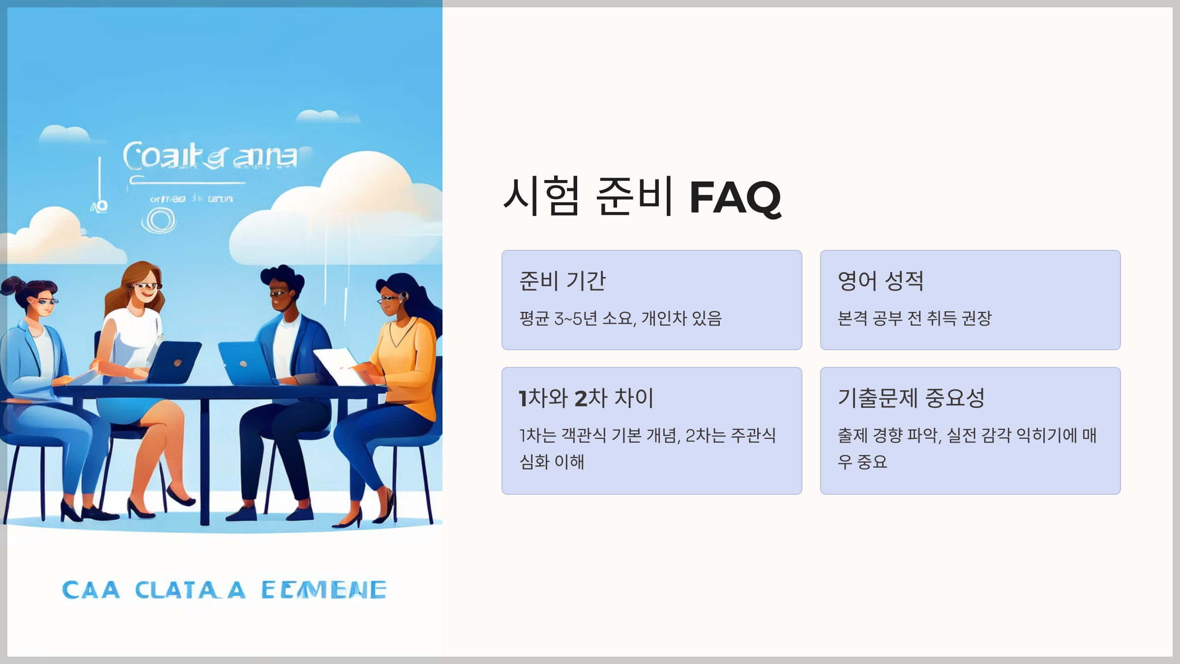 시험 준비 FAQ