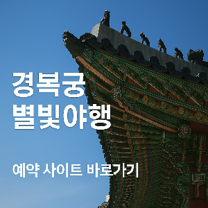 경복궁 별빛야행 예약 예약사이트 바로가기