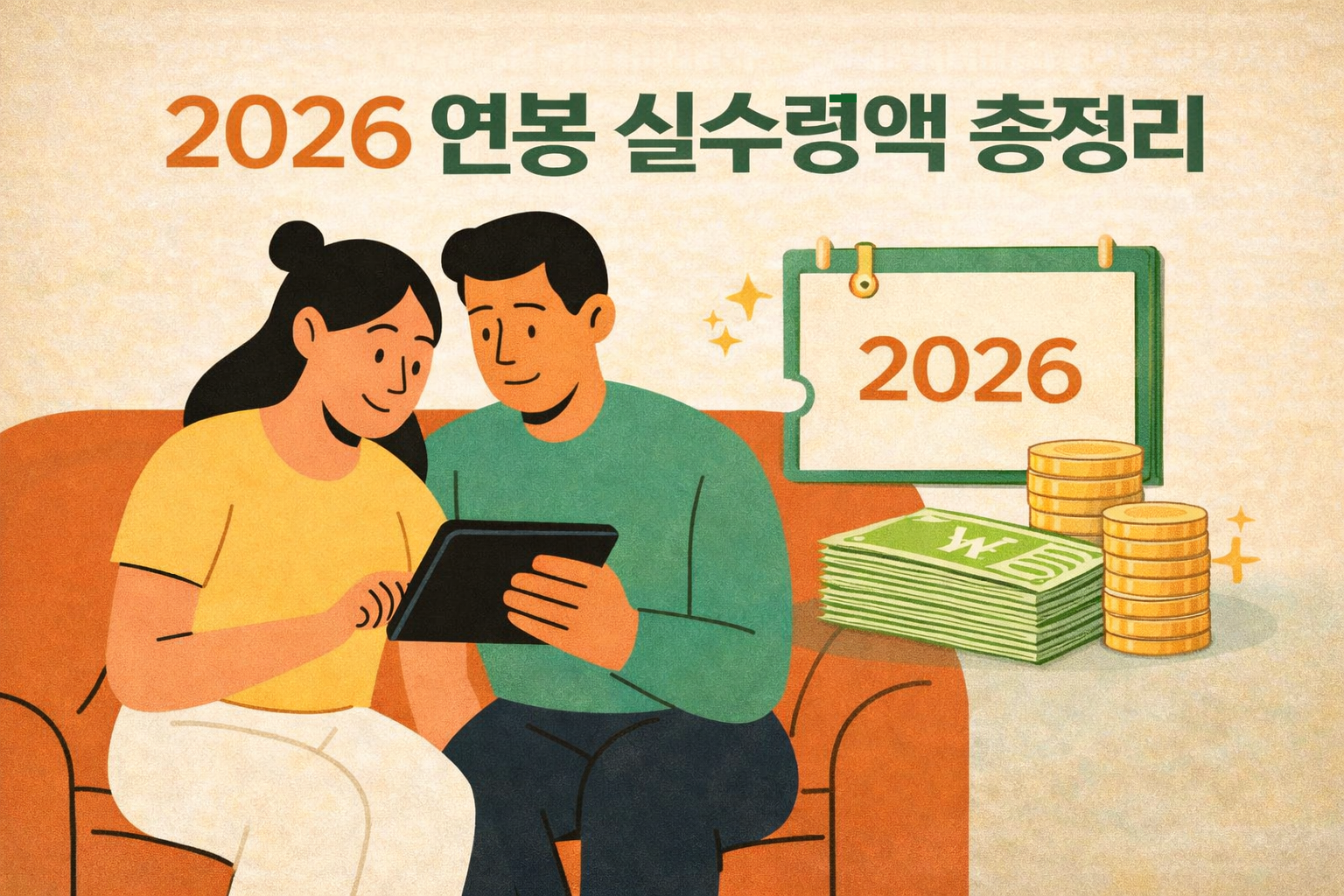 2026년 3월부터 연봉 실수령액 달라집니다.