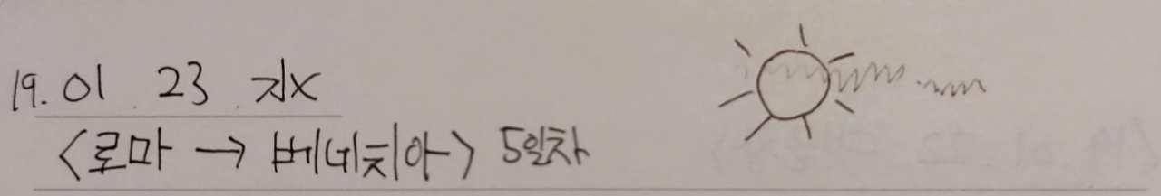 190123 로마 베네치아 날씨