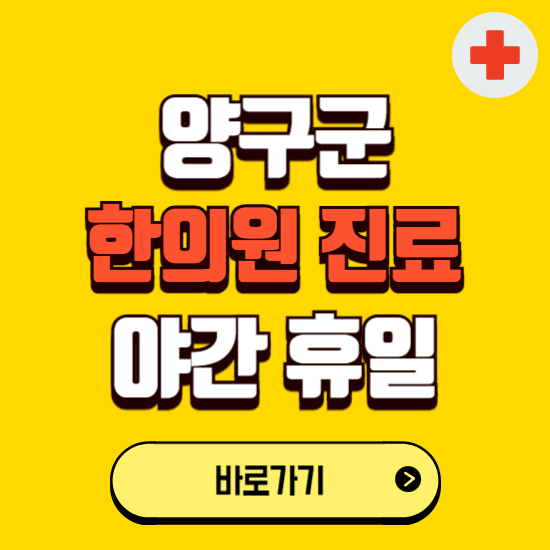 양구군 야간 휴일 한의원 한방병원 찾기 ❘ 24시 일요일 주말 연휴 응급진료 추천 잘하는 곳