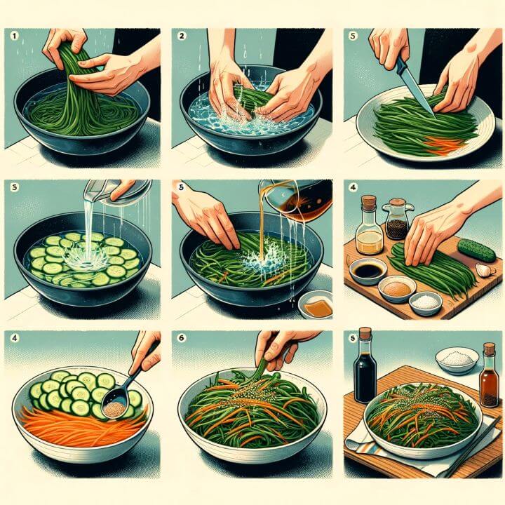 세발나물 샐러드