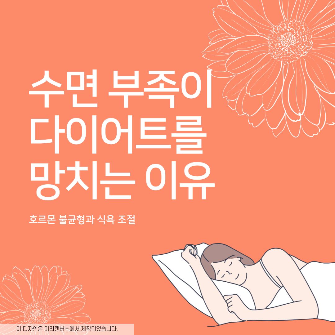 수면 부족, 다이어트, 호르몬 불균형, 식욕조절