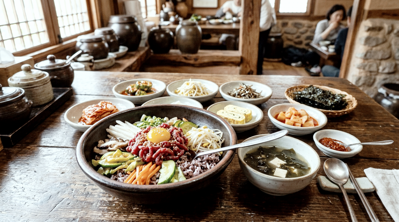 한우 청보리 식당: 학원농장에서 무장면 쪽으로 이동하면 나오는 곳으로, 싱싱한 생고기 비빔밥(육회비빔밥)이 일품입니다. 현지인들이 줄 서서 먹는 맛집입니다