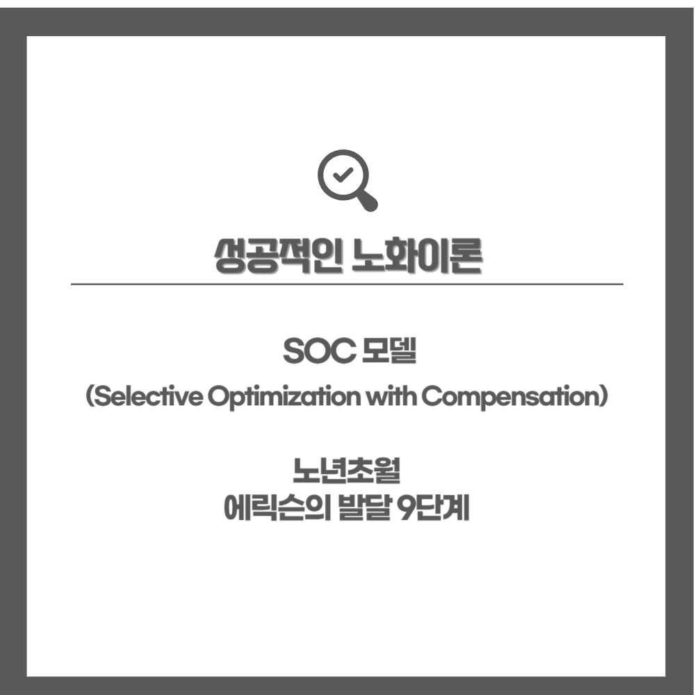 성공적인노화이론 soc. 노년초월