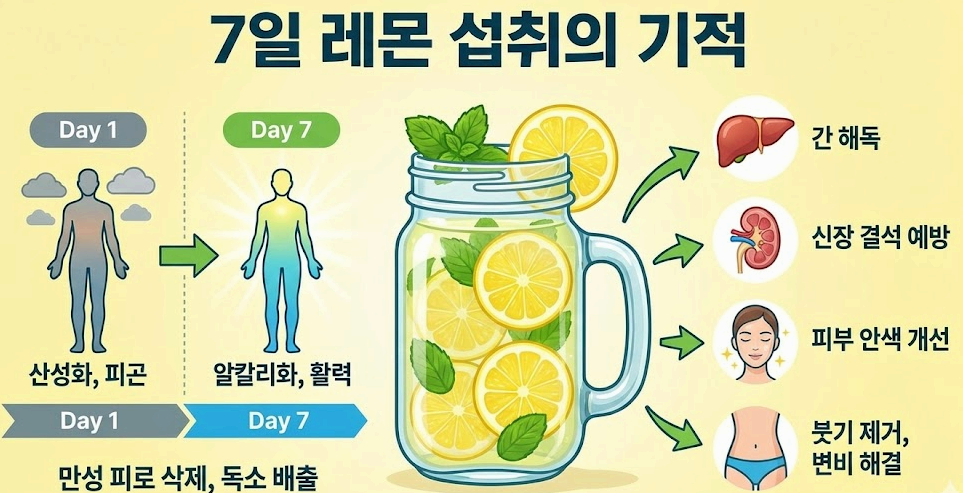 7일간 매일 레몬 1개를 먹었더니? 내 몸을 살리는 '해독의 기적'