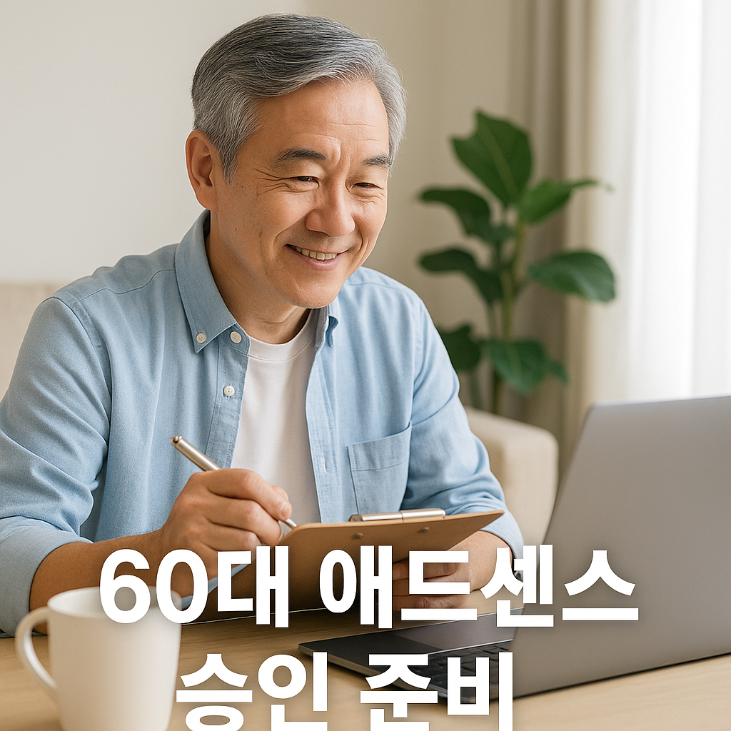 60대 애드센스 승인 준비