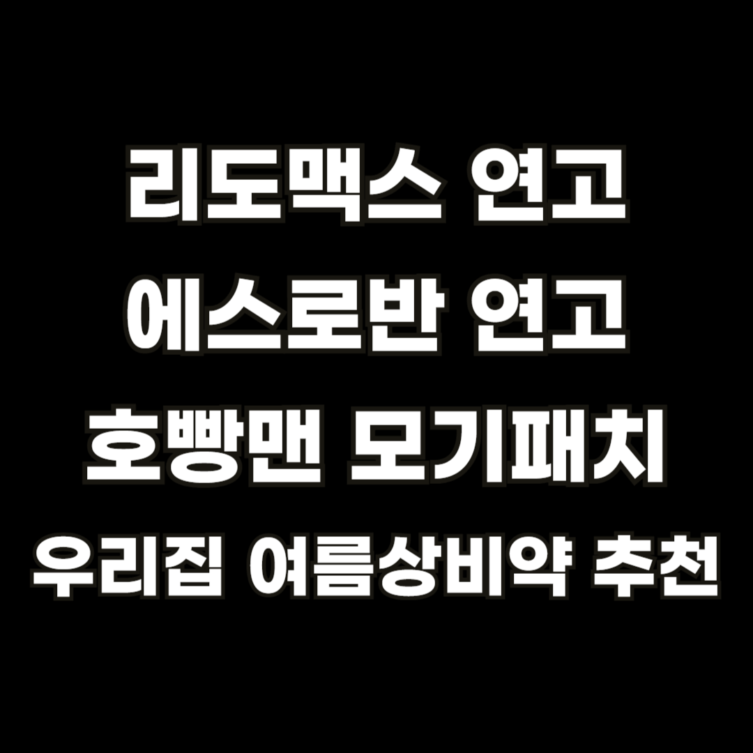 리도맥스연고에스로반연고우리집상비약추천