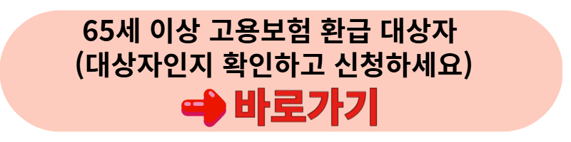 65세 이상 고용보험 환급 대상자 확인
