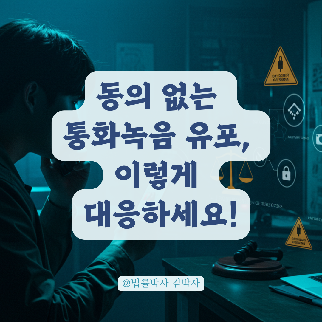 동의 없이 통화녹취 유포됐다면? 명예훼손·정신적 피해 이렇게 대응하세요