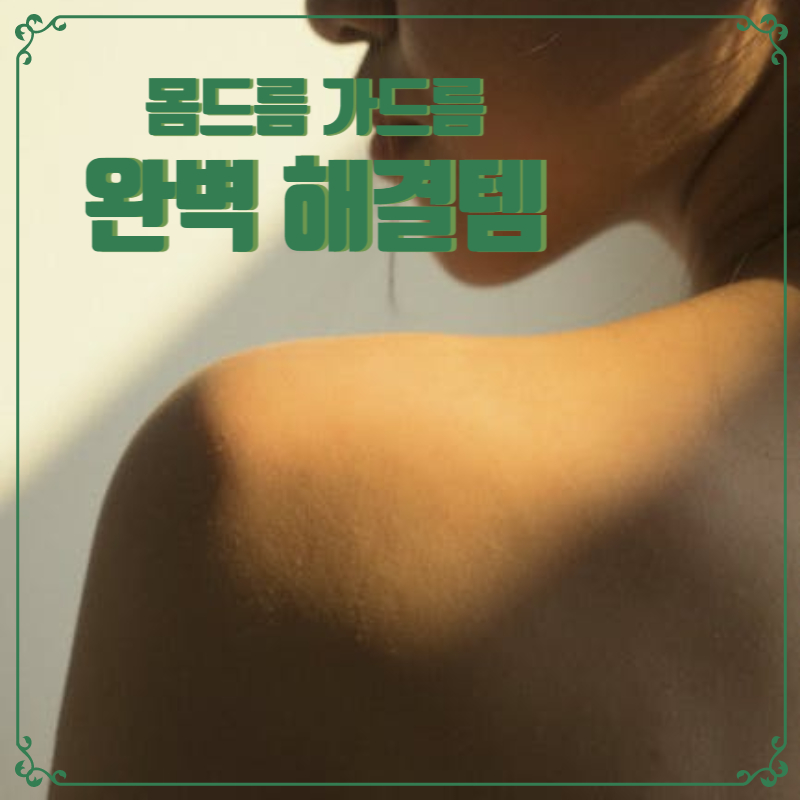 몸드름 가드름 완벽 해결템