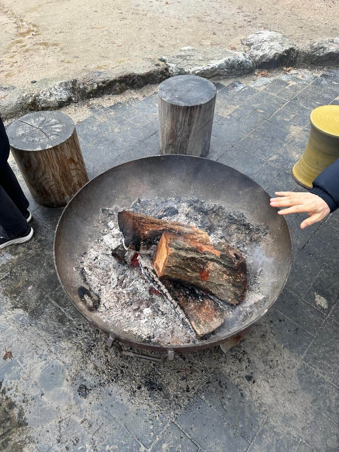 남한산성 낙선재 야외 화로 불멍 공간