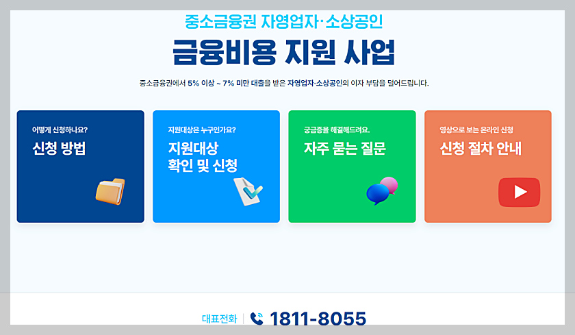 소상공인 이자환급 신청 방법 및 지원 대상