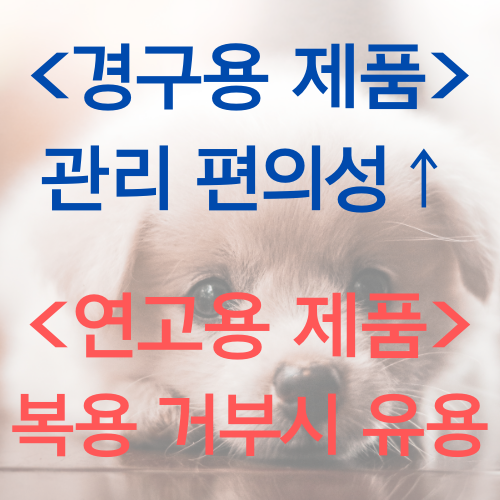 심장사상충약 제형 종류