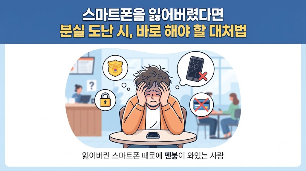스마트폰을 잃어버렸다면 분실 도난 시 바로 해야 할 대처법