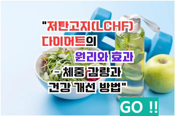 저탄고지(LCHF) 다이어트의 원리와 효과 &ndash; 체중 감량과 건강 개선 방법