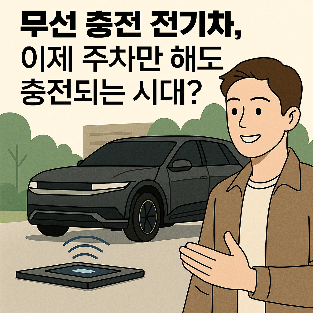 무선 충전 전기차, 이제 주차만 해도 충전되는 시대?