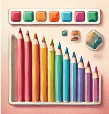 미술 교구 색역필 물감