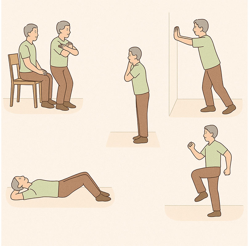 AI가 만들어준 집에서 할 수 있는 간단한 운동