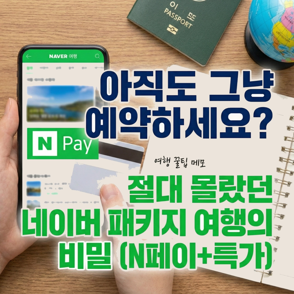 네이버 패키지 여행 N페이 적립 및 특가 꿀팁 블로그 썸네일