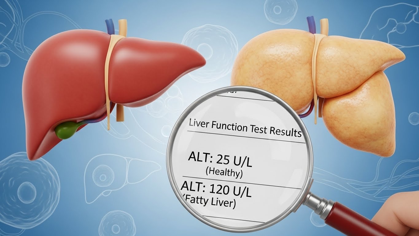 지방간, 지방간염, 간수치