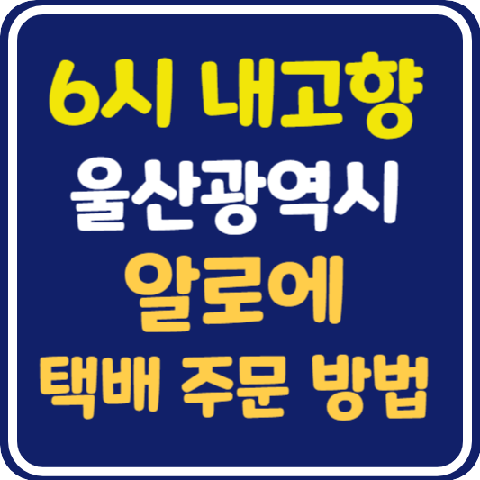 6시 내고향 울산 알로에 택배 주문 방법