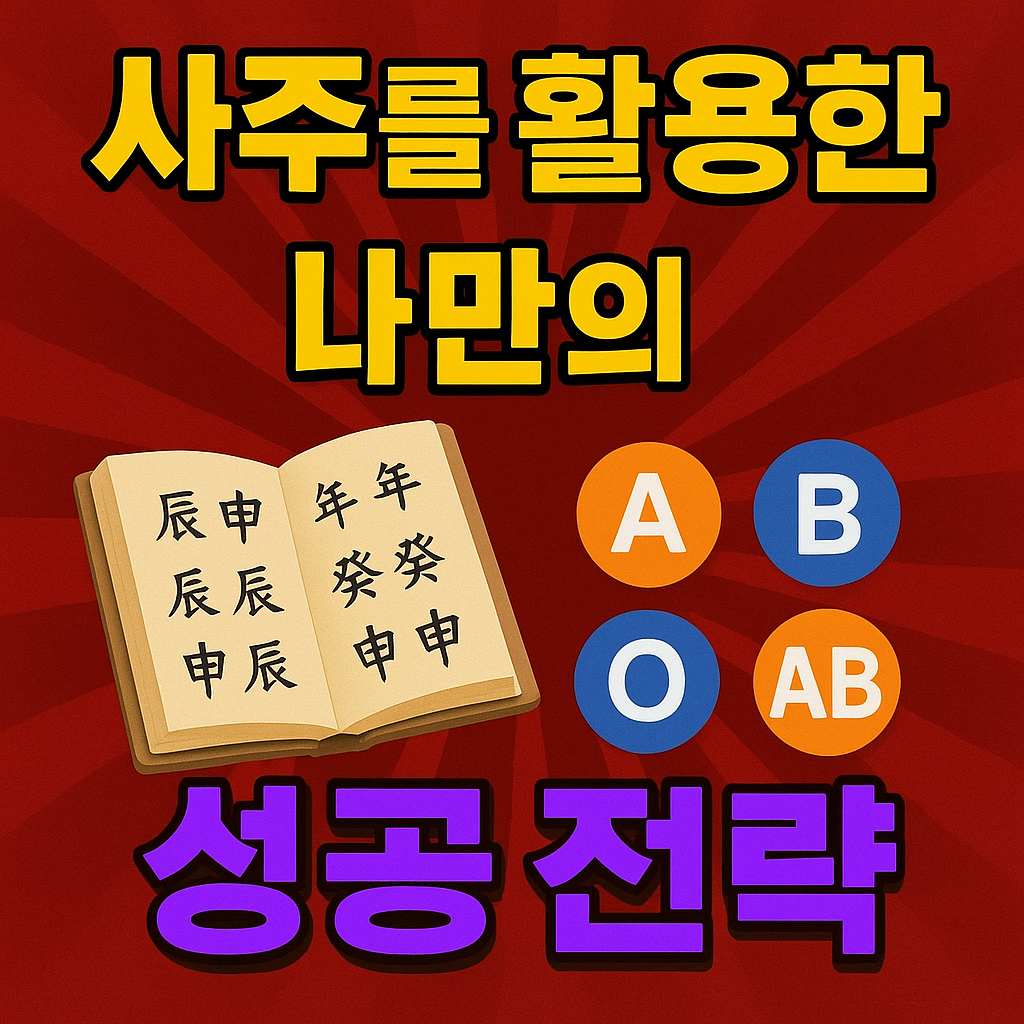 사주를 활용한 나만의 성공 전략