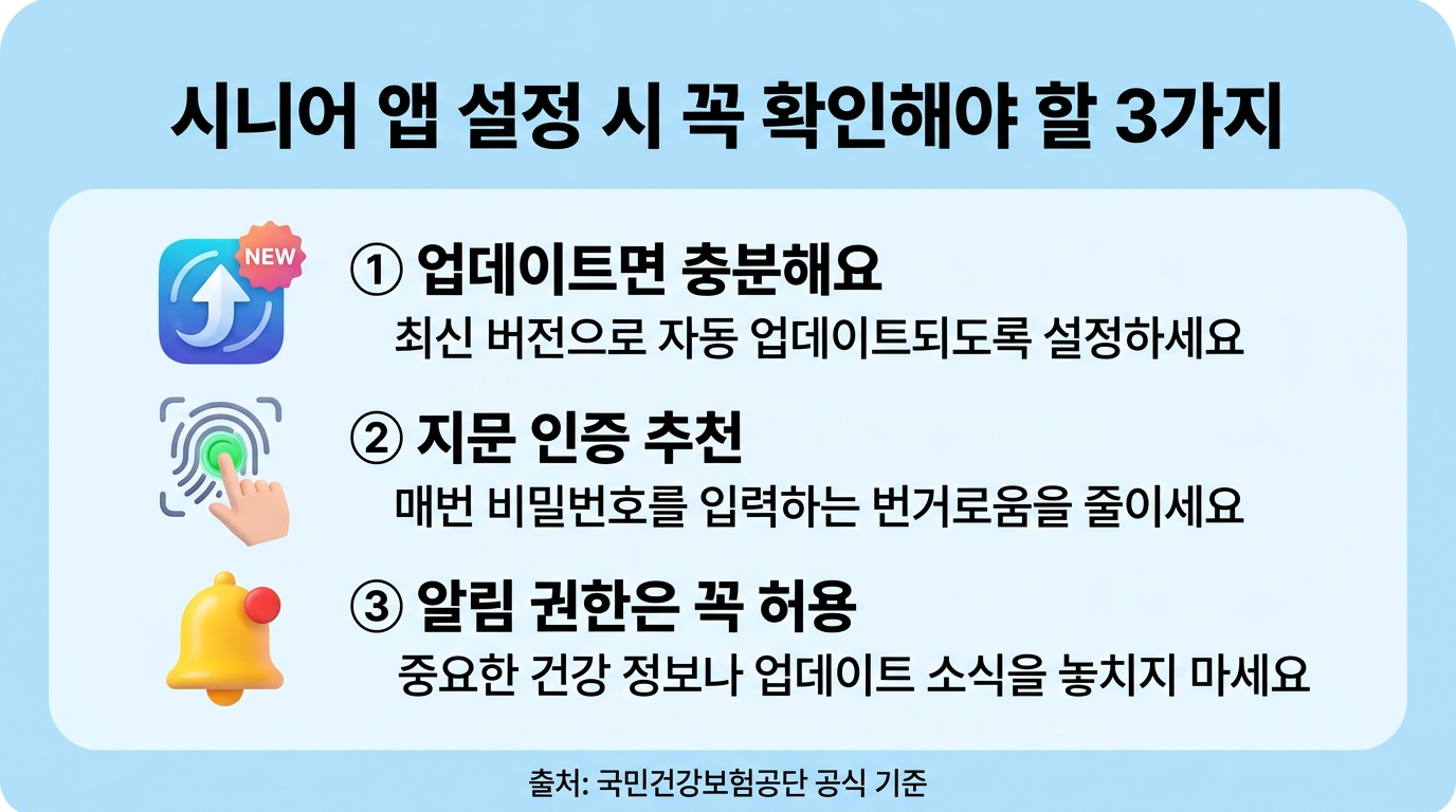 건강보험25시 어르신 설정 꿀팁 카드뉴스