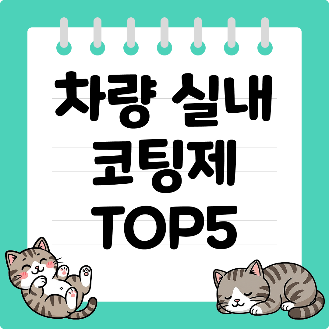 가죽 관리용 차량 실내 코팅제 추천 순위 TOP5
