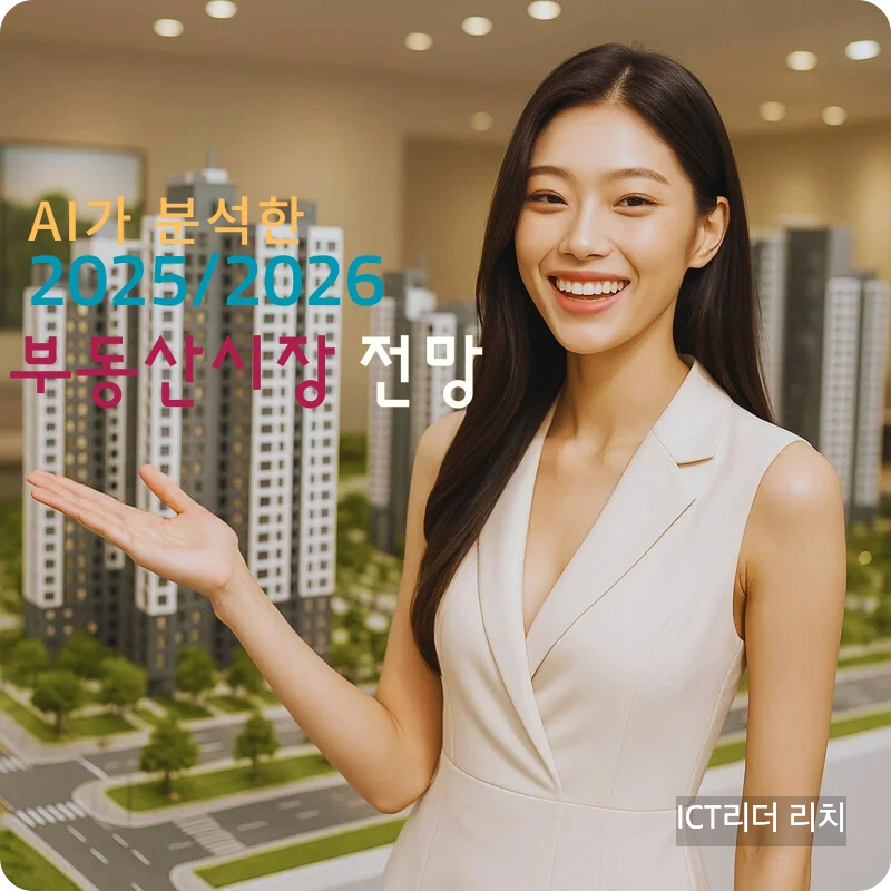 아파트 분양 모델하우스 앞에서 미소 지으며 홍보하고 있는 여성 모델의 환한 모습