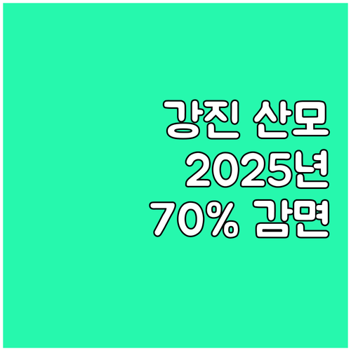 강진 산모 2025년 공공산후조리 7..