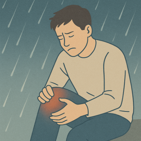 비오는 날 무릎이 쑤시는 이유