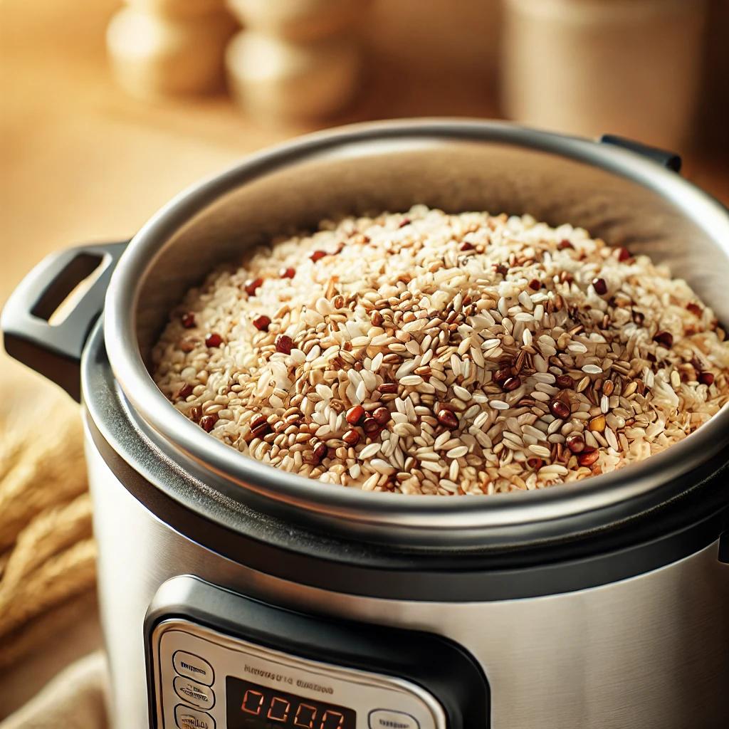 압력솥 잡곡밥 물양