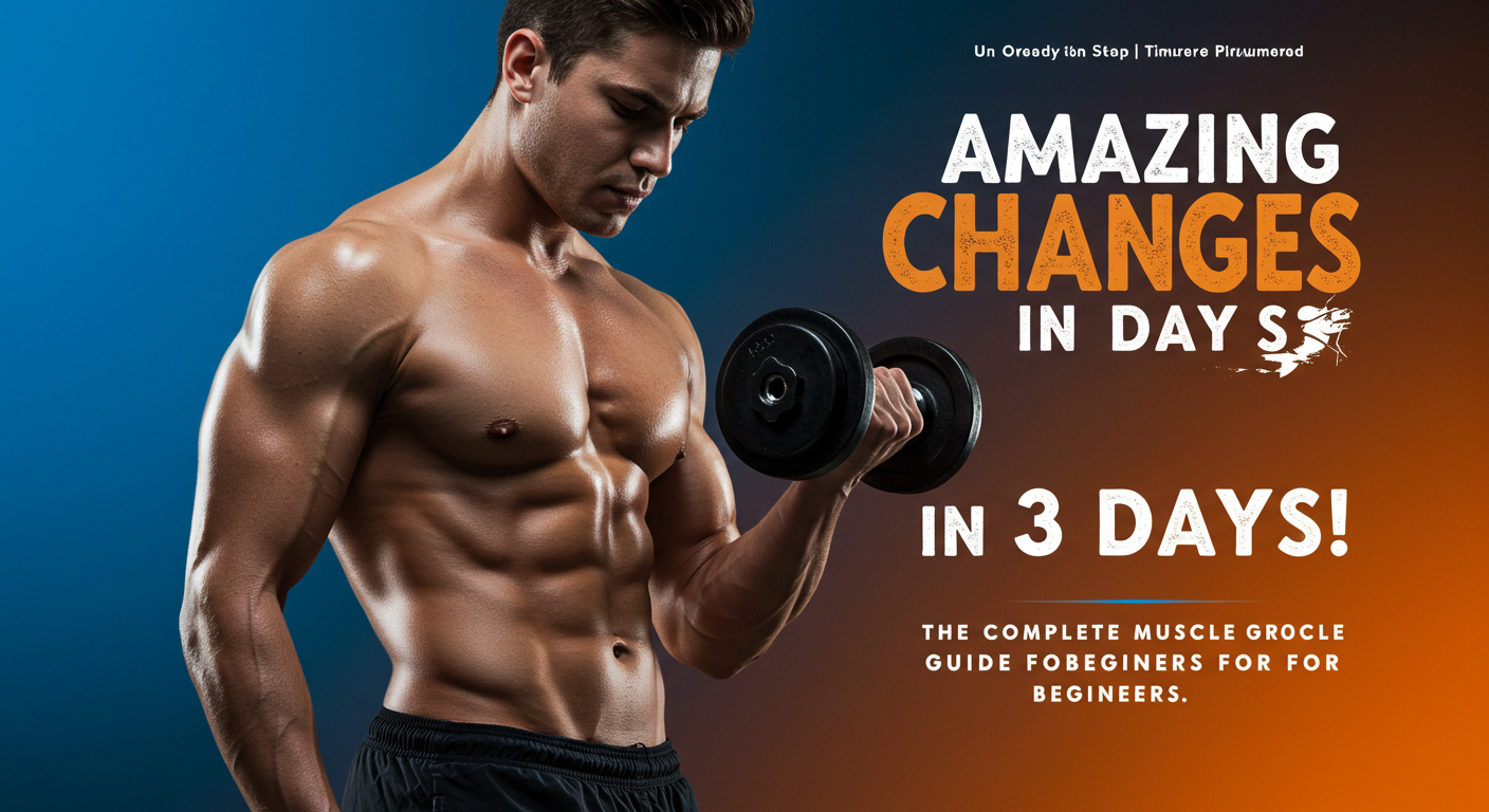 30일 안에 놀라운 변화를! 초보자를 위한 완벽한 근육 성장 가이드