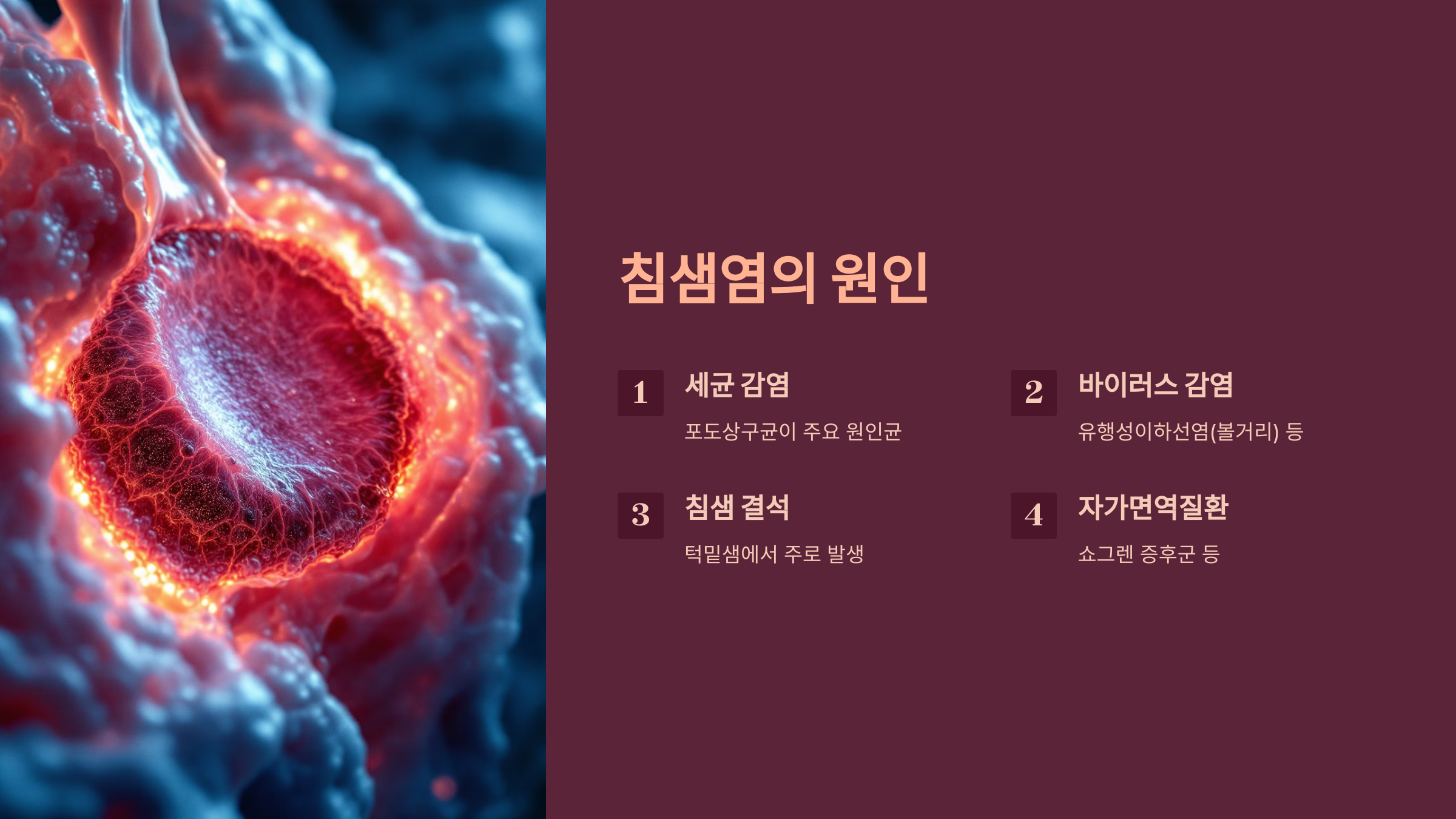 침샘염의 원인