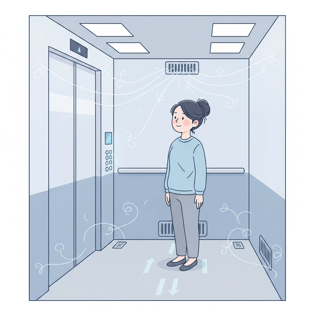 엘리베이터 비상 정지 상황에서 호흡권..