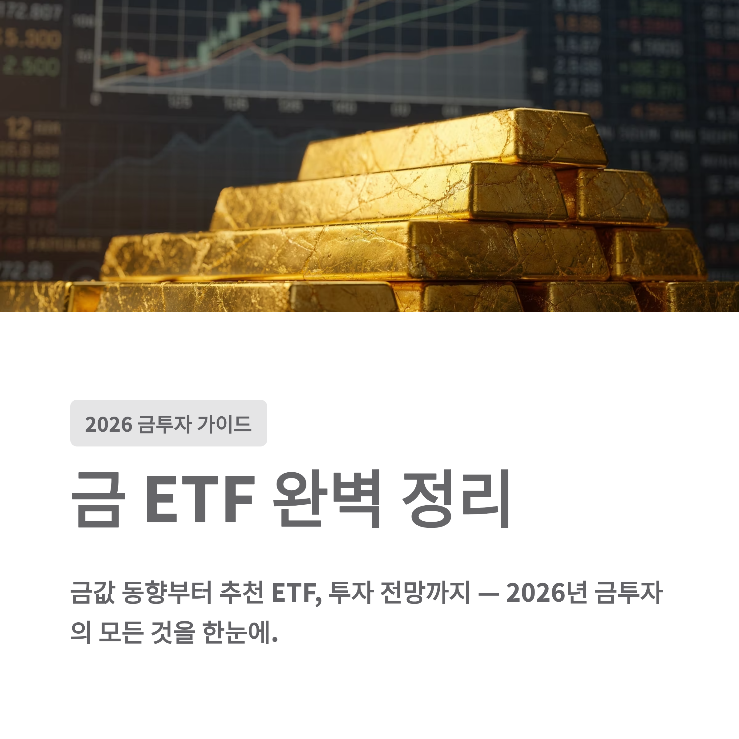2026 금투자 ETF 상품 총정리 ❘ 금값 동향부터 금 ETF 추천, 금투자 전망까지