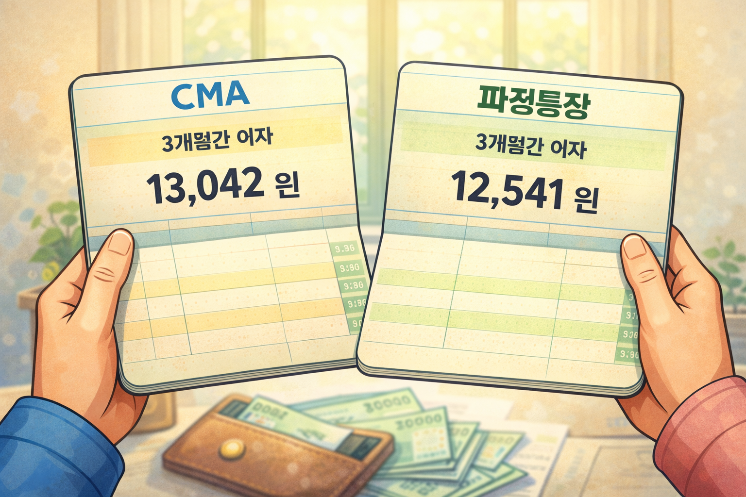 CMA, 파킹통장 실제 이자 비교
