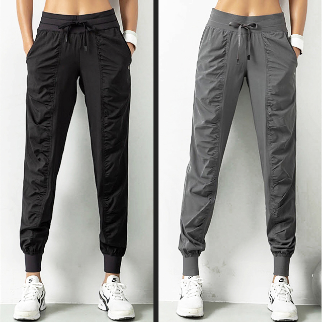 여성조커팬츠 가을 빅사이즈 고무줄 밴딩 쿨 아이스 배기바지 요가복 카고 키작녀 바스락 여자조거팬츠