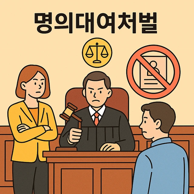 명의대여처벌, 명의대여벌금