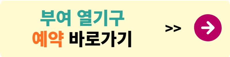 부여 열기구 비용 및 예약 방법