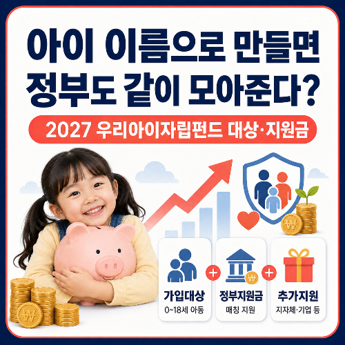 우리아이자립펀드_대상&middot;지원금